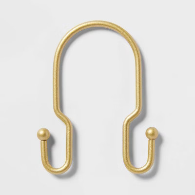 Metal Double Shower Hooks Brass - Room Essentials™ | Target