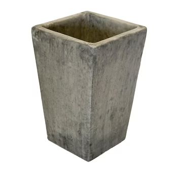 13-in x 20-in Pre Aged Concrete Planter with Drainage Holes | Lowe's