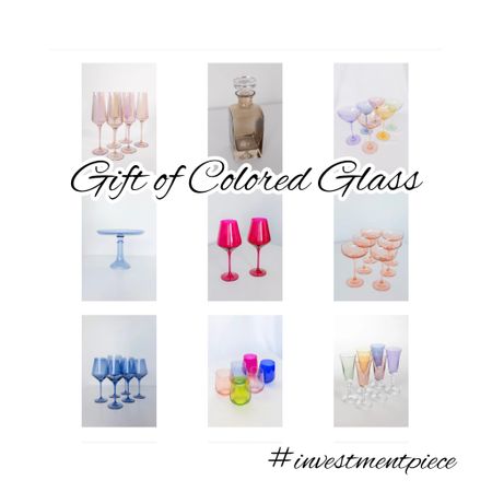 One of my favorite companies (@estellecoloredglass) makes the perfect gift to give (even to yourself!!) All kinds of drinkware (from stemless to coupes) to cake stands and decanters in so many chic shades (I’m partial to purple and iridescent!) There’s something for everyone on your list! #investmentpiece  

#LTKGiftGuide #LTKhome #LTKstyletip