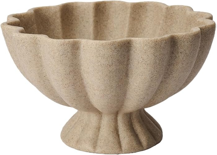 Pedestal Decorative Bowl Home Decor - Morden Handicraft Decorative Fruit Bowl for Kitchen Counter... | Amazon (US)