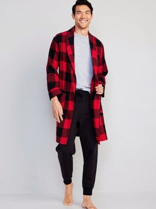 Matching Plaid Flannel Robe for Men | Old Navy (CA)