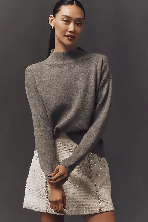 The Carys Mock-Neck Sweater by Maeve | Anthropologie (US)