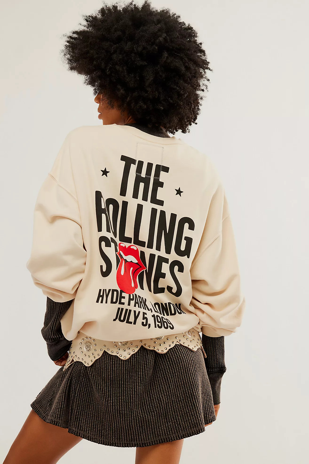 Rolling Stones Over And Out Crew | Free People (Global - UK&FR Excluded)