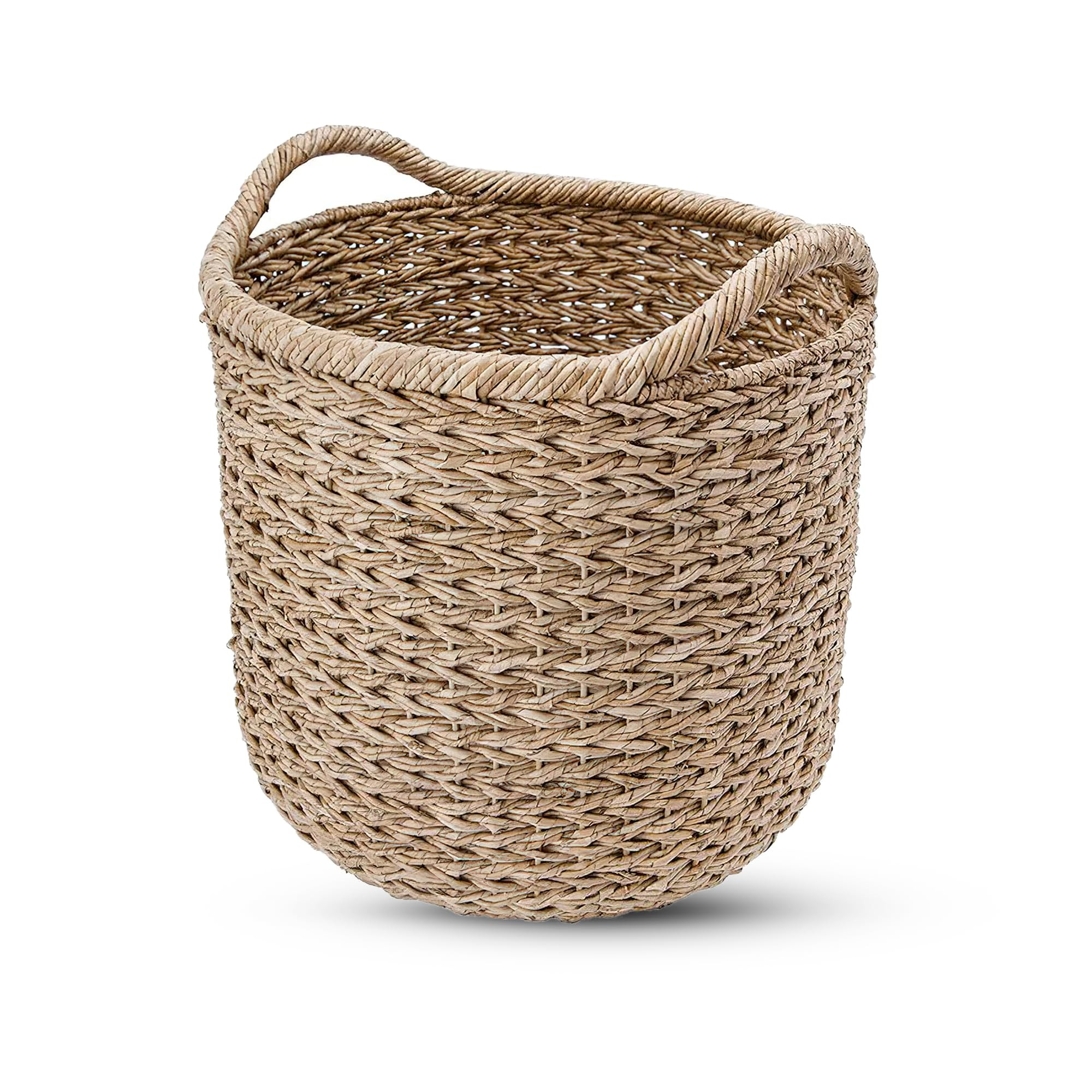 KOUBOO Large Decorative Seagrass Storage Basket, Handmade, Seagrass Basket, Living Room, Blankets... | Amazon (US)