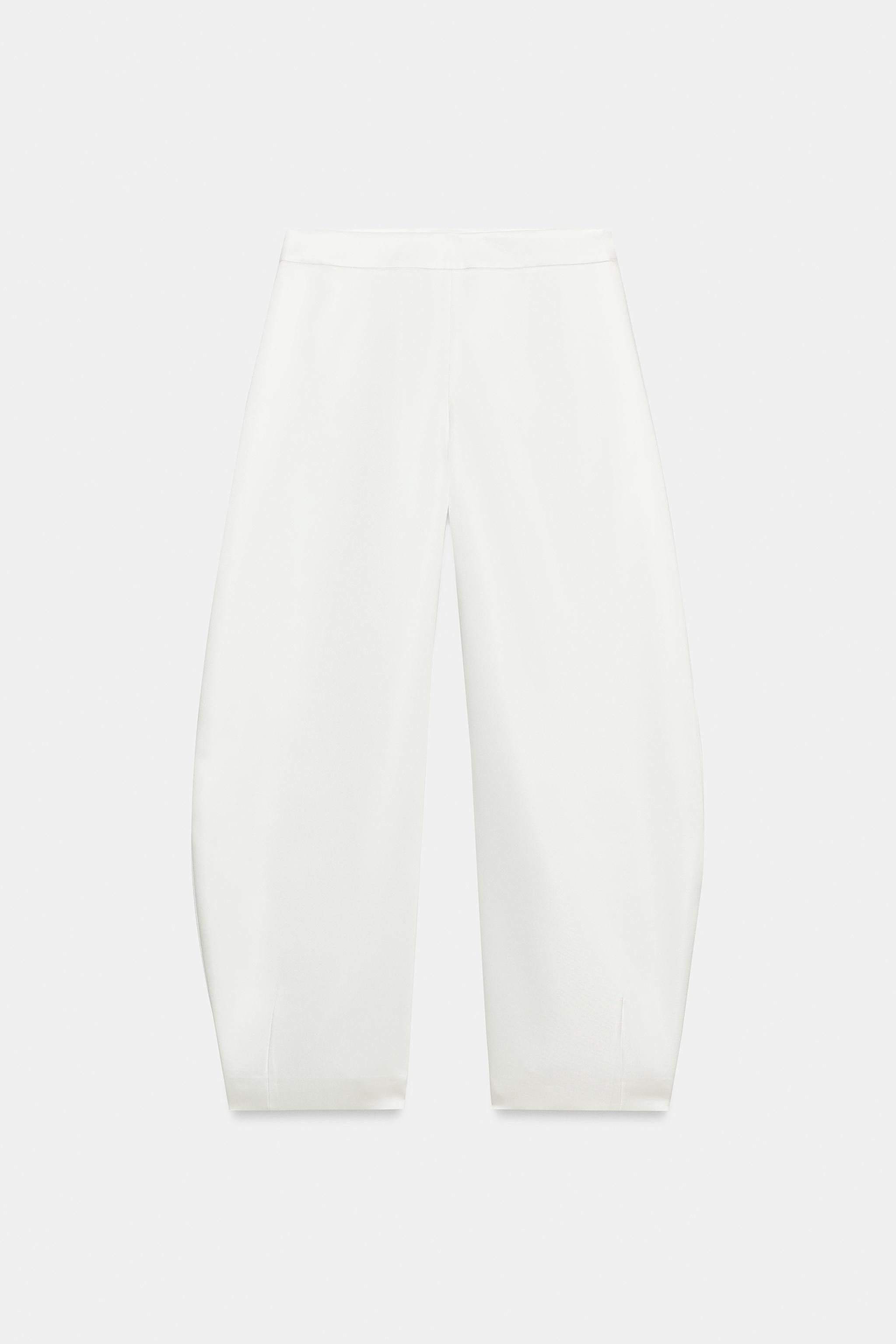 SATIN BARREL PANTS | Zara Canada