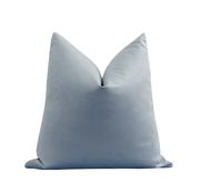 Ice Blue Velvet Pillow | Land of Pillows