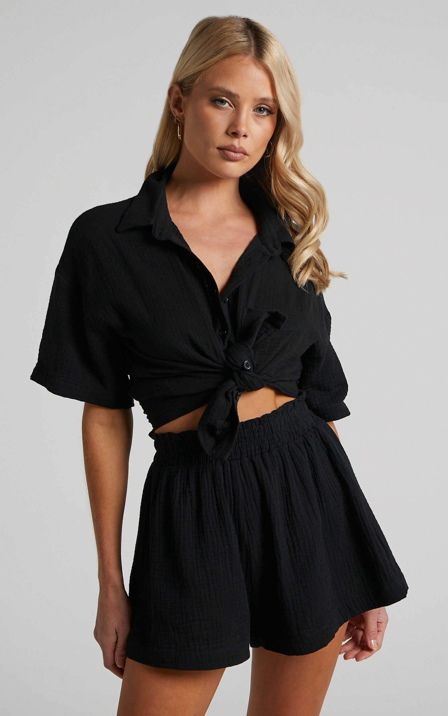 Donita Shorts in Black | Showpo (US, UK & Europe)