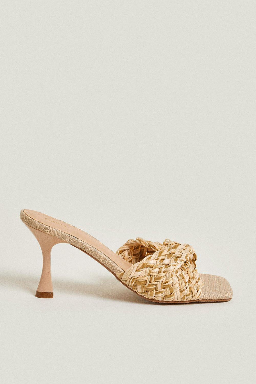 Raffia Twist Strap Mule | Oasis UK & IE 