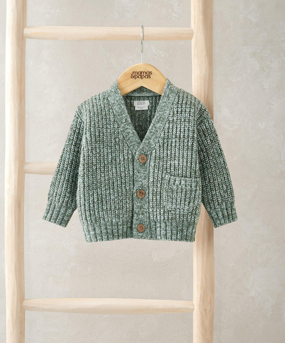 Grey Cable Knit Cardigan | Mamas & Papas