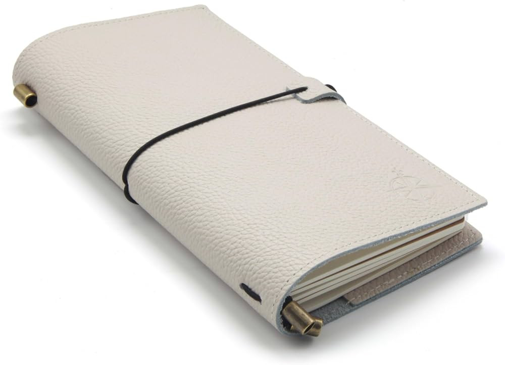 WANDERINGS Regular Size Travelers Notebook with Pockets - 4.5" x 8.5" (11.5 x 22cm) - a Beautiful... | Amazon (US)