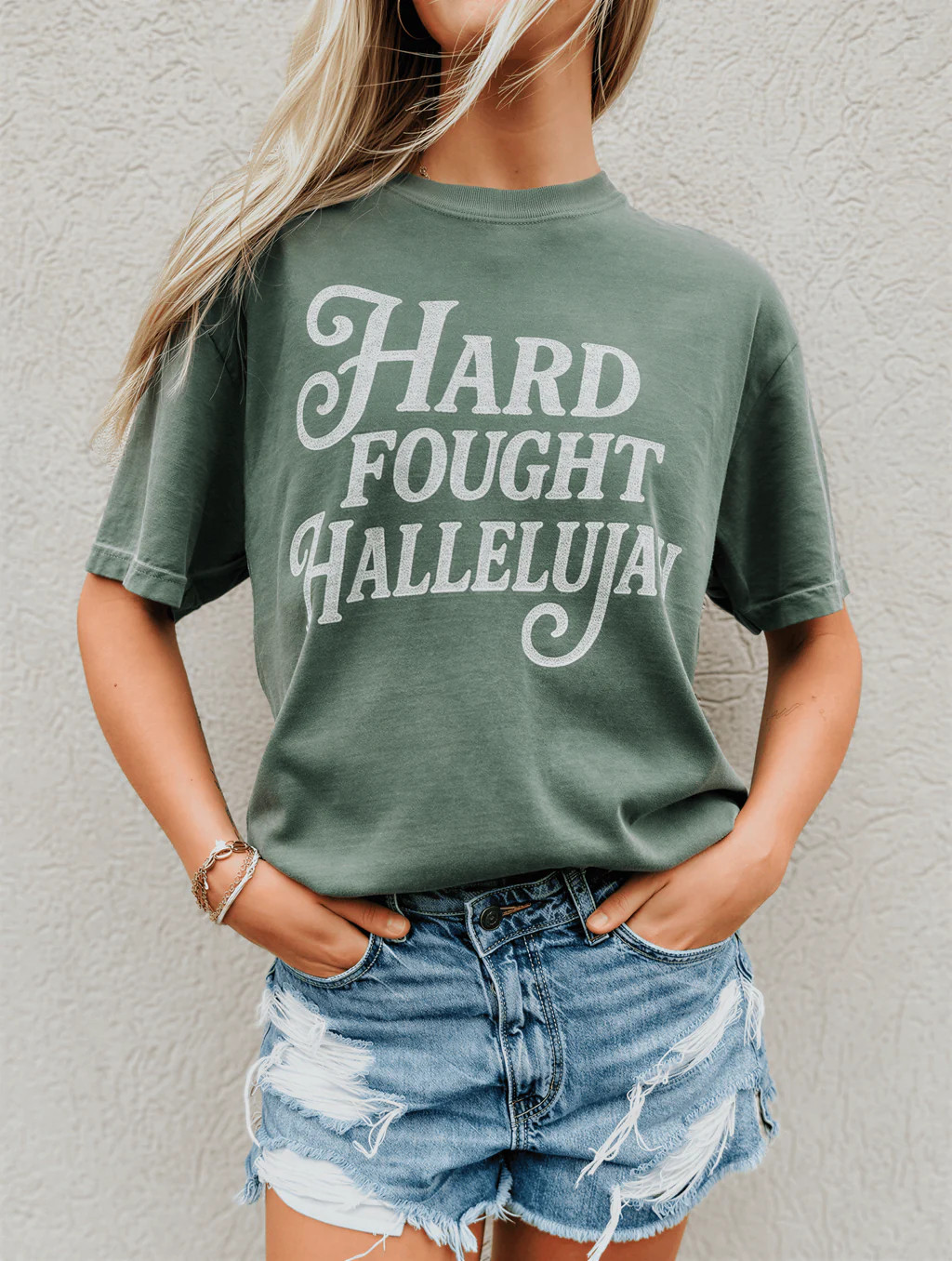 Hard Fought Hallelujah Tee | Worthy Wear