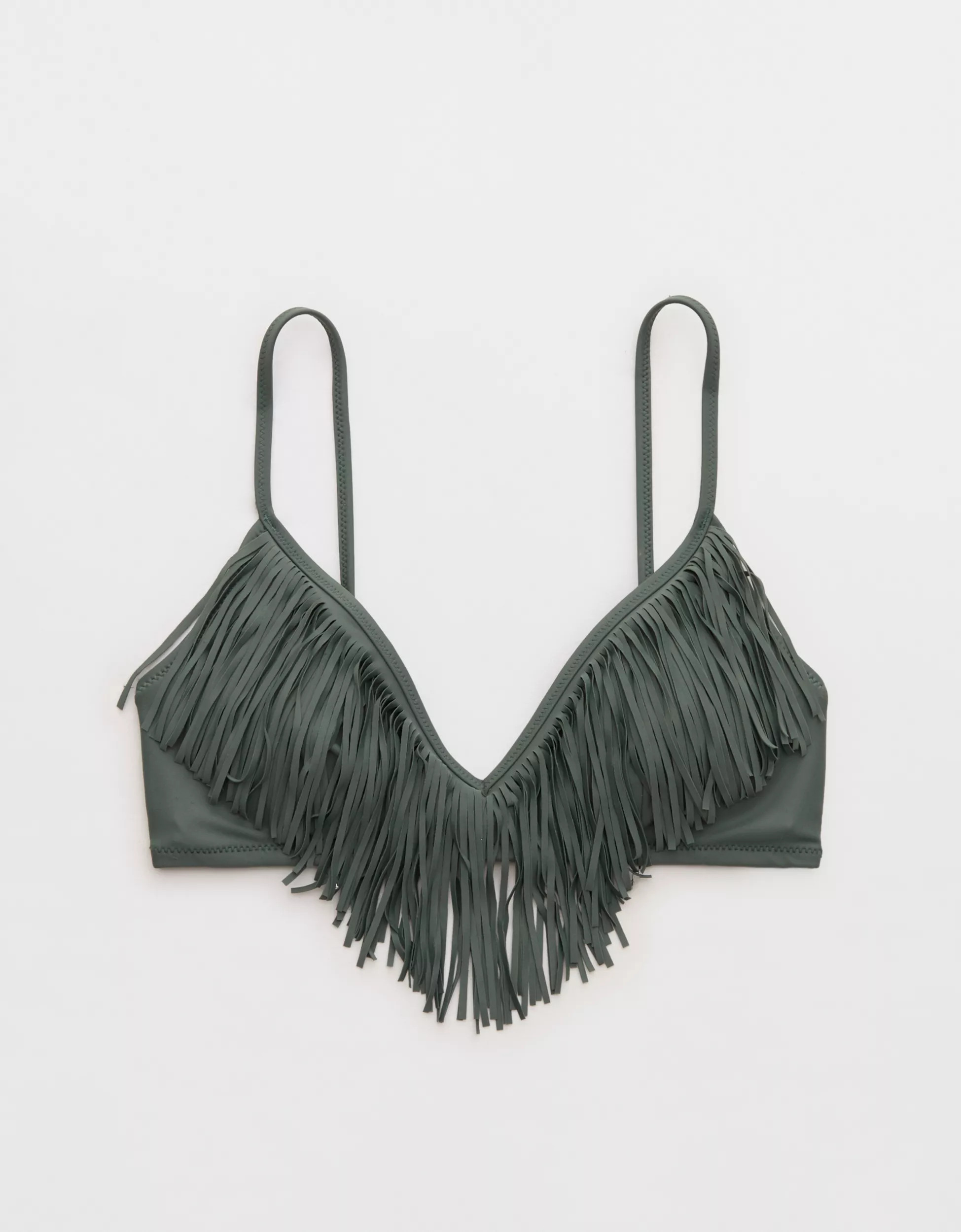 Aerie Skinny Strap Voop Bikini Top | Aerie