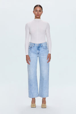 Lexi Mid Rise Bowed Straight - Stellar | Pistola Denim