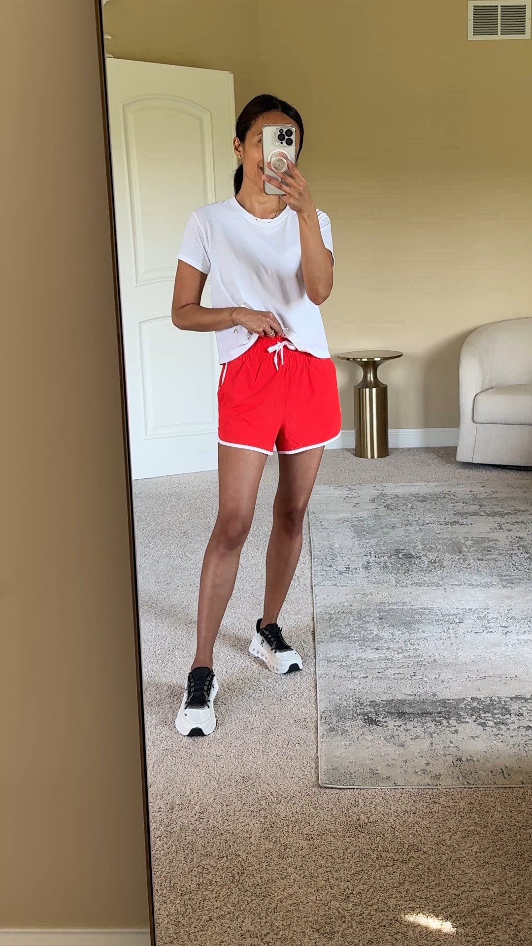 Everyday athleisure summer outfit. 
- For working out or out and about in the heat to stay cool and comfy. 
- This top is a newer vest of one of my closet staple athleisure pieces. Relaxed fit with perfect length in one of my favorite activewear fabrics. True to size. On sale for $39. 
- Shorts in a new color to mix in with all of your neutrals. I have this relaxed sport short from previous seasons in other colors. Material is good quality and lightweight. I size down, but could also wear true to size. On sale for $39. 
- My favorite brand for athletic sneakers, in a no-tie slip on style. 
- Crossbody camera bag makes a good travel bag too. 
- Look for less sunglasses around $15  


#LTKSaleAlert #LTKActive #LTKOver40