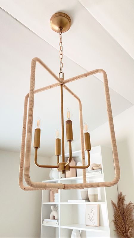 Home office decor favorite … this woven chandelier is the perfect lighting option for this space! 

#LTKhome #LTKFind