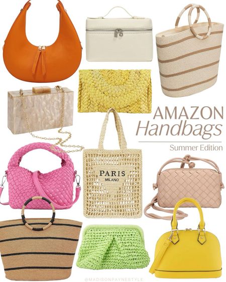 AMAZON SUMMER HANDBAGS 👜 Amazon has so many great handbags for summer! Whether you’re looking for a neutral straw bag or a colorful crossbody! ☀️

Amazon, Amazon Handbag, Amazon Bag, Amazon Straw Tote, Amazon Straw Handbag, Straw Tote, Straw Handbag, Amazon Tote, Madison Payne

#LTKSeasonal #LTKstyletip #LTKitbag