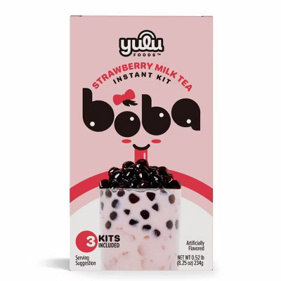 YULU Instant Strawberry Boba Kit - 8.25oz/3ct | Target