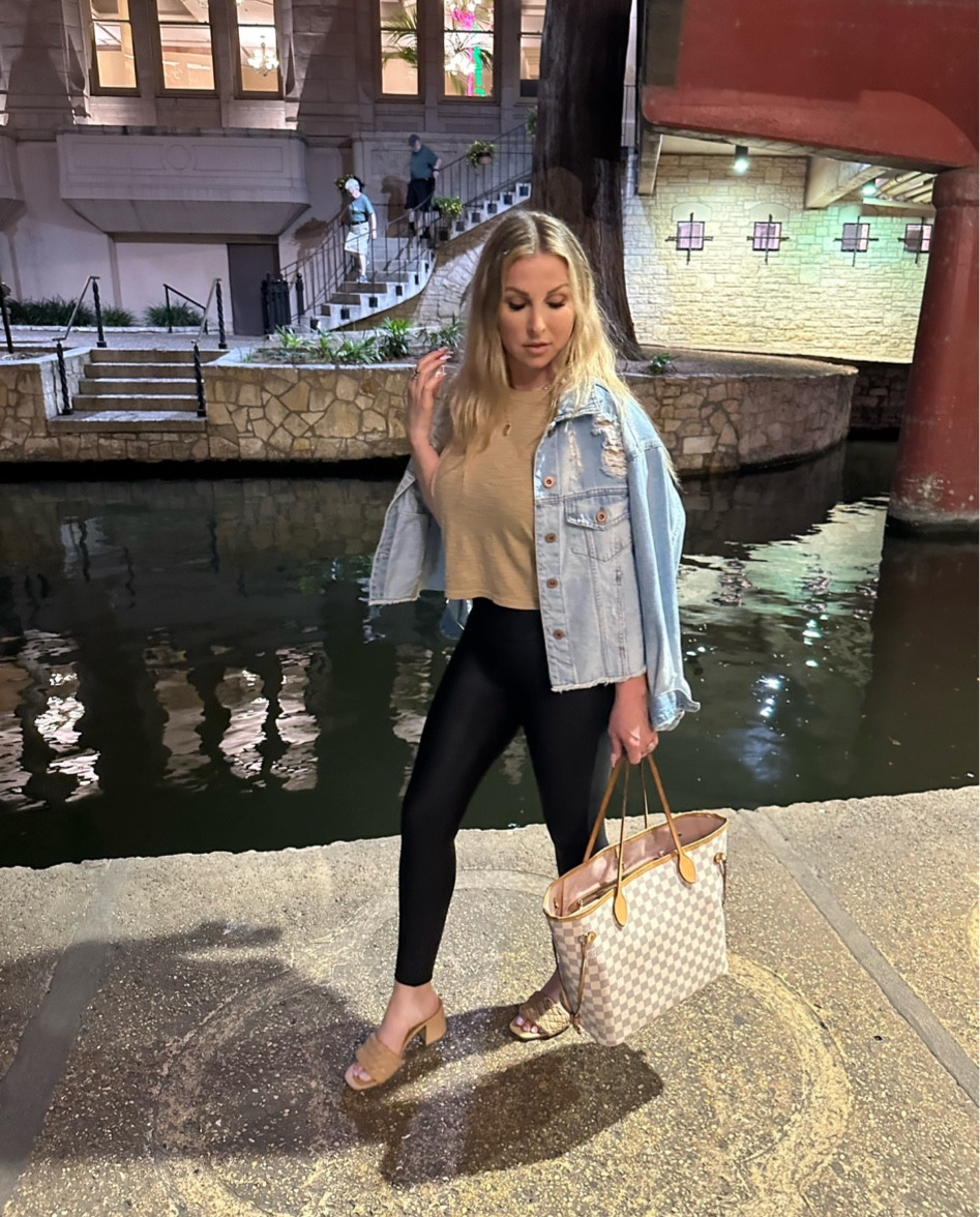 Flashback from spring break! 

Spring style, style tip, denim jacket, T-shirt, leggings, sandals, tote bag

#LTKSeasonal #LTKstyletip #LTKFind