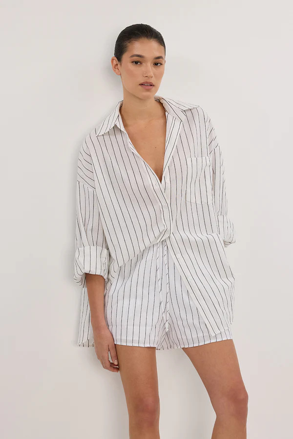OLLIE WHITE STRIPE SHORT | DISSH