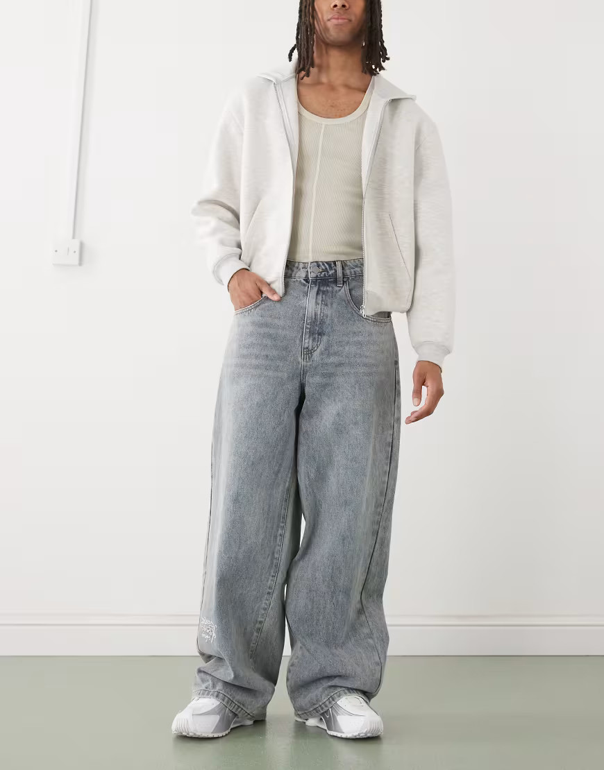 Ed Hardy NYC skull denim jeans in blue | ASOS (Global)