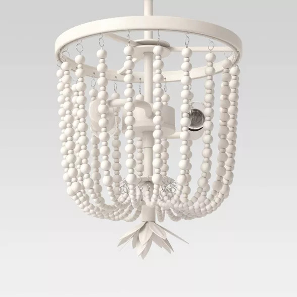 Small Wooden Beads Chandelier Beige - Opalhouse™ | Target
