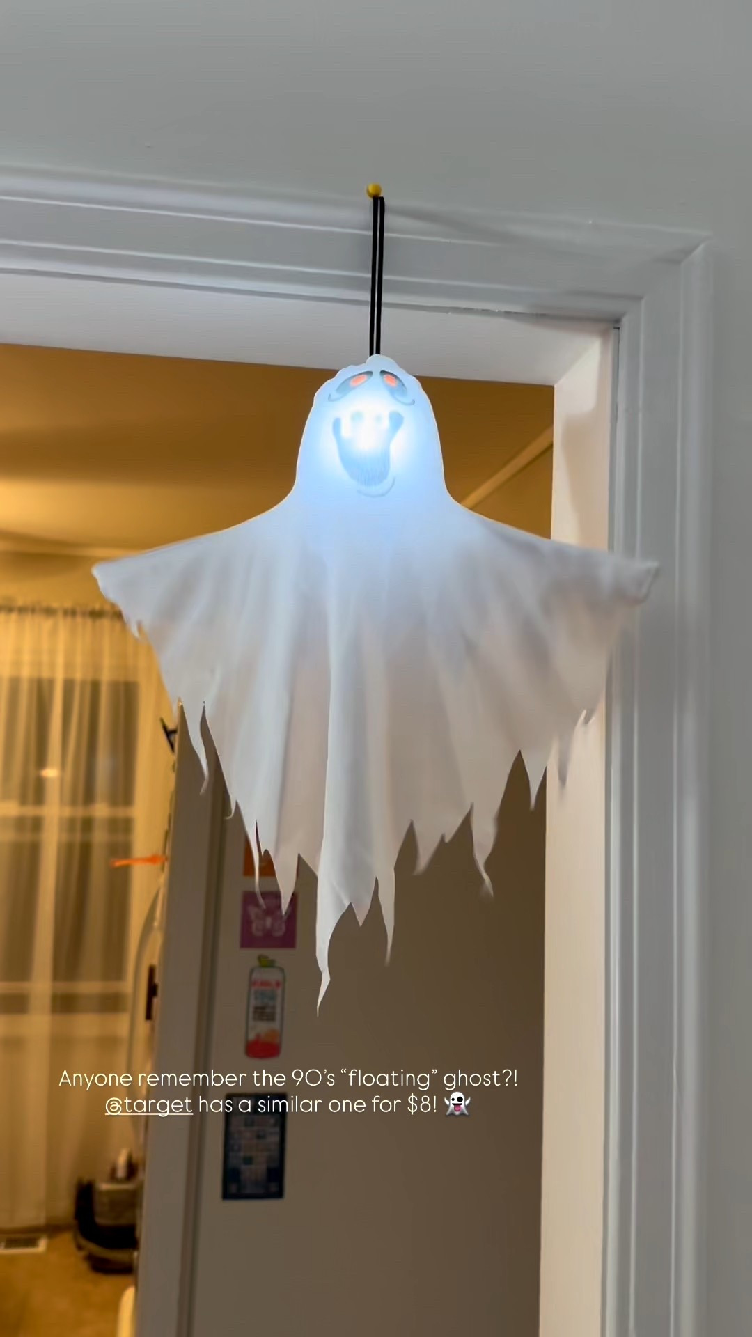Who else remembers the 90’s floating ghost?! This one is very similar and only $8!! 👻👻

#halloween #spookyseason

#LTKFindsUnder50 #LTKSeasonal #LTKFallSale