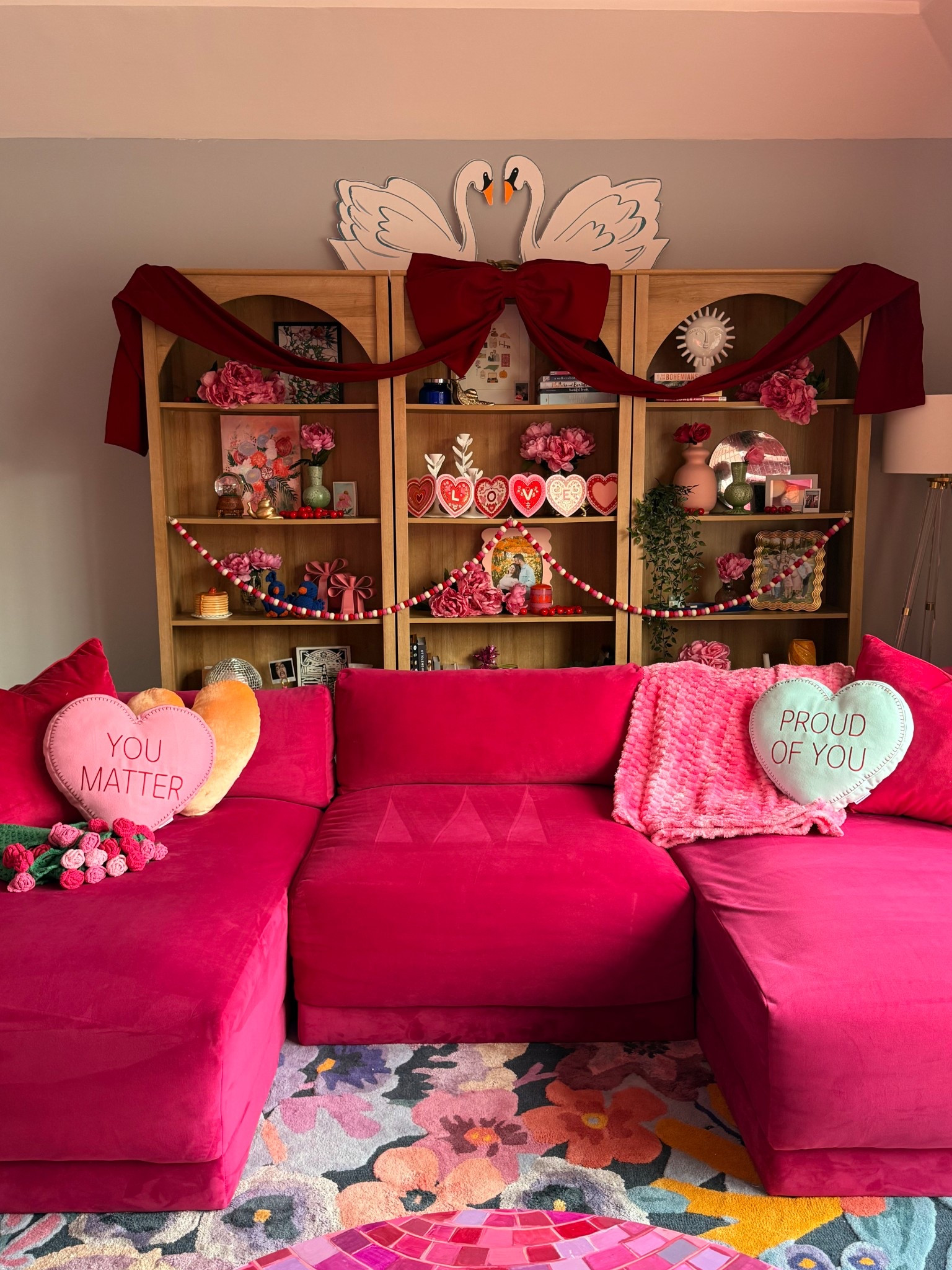 Favorite bookshelves! These have such a fun shape and are really affordable compared to other arch styles. I put three together to get this look. I’m also considering painting them!! 

-bookshelf -bookshelves -bookcase -shelves -livingroom 

#LTKSeasonal #LTKHome #LTKValentine