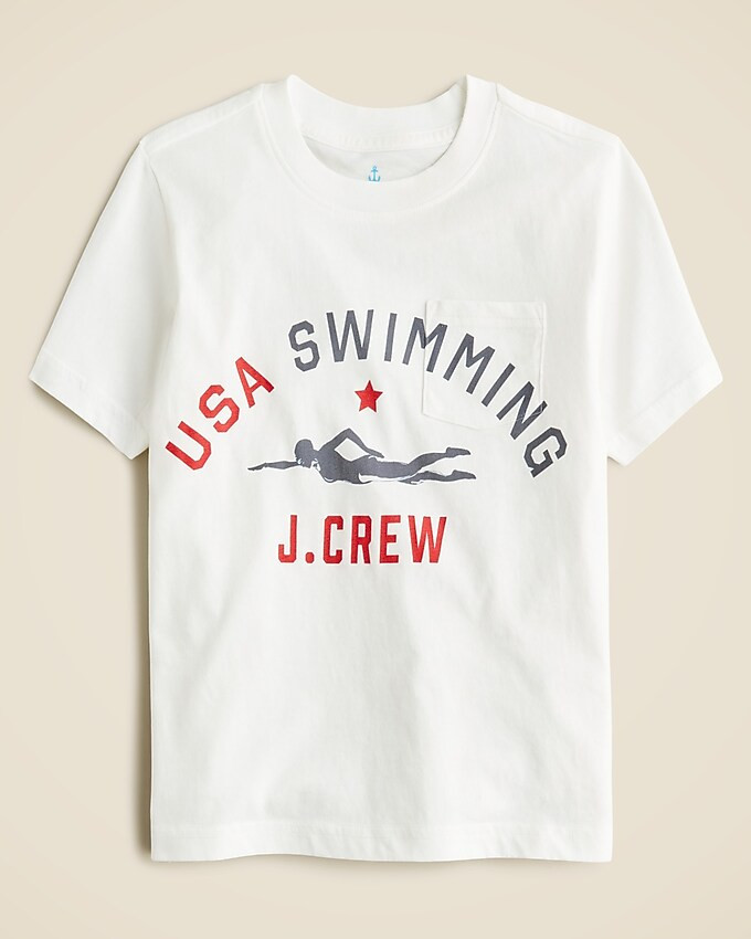 Limited-edition kids' USA Swimming® X Crewcuts graphic T-shirt | J. Crew US