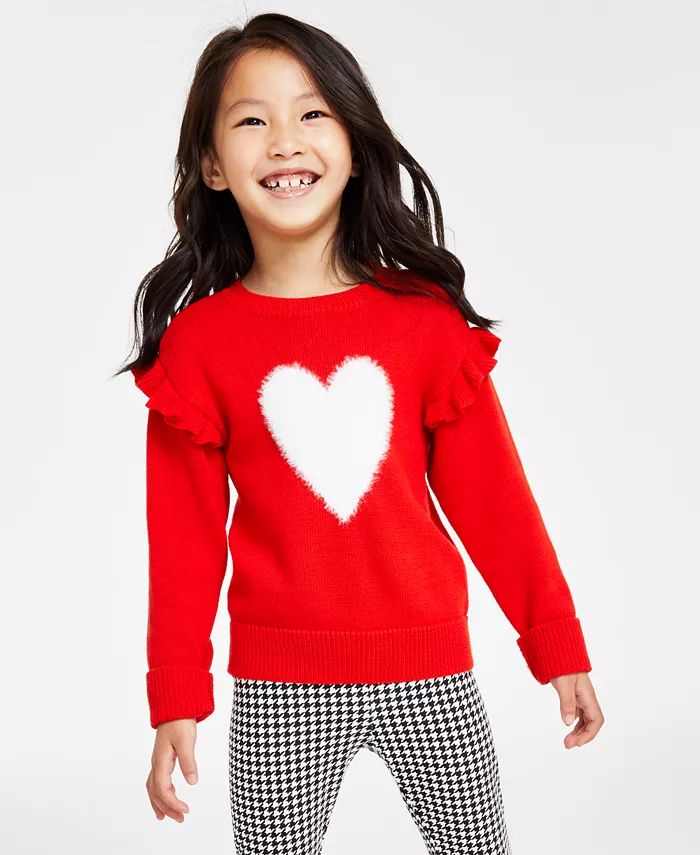Epic Threads Little Girls Heart Pullover Sweater, Created for Macy's - Macy's | Macy's