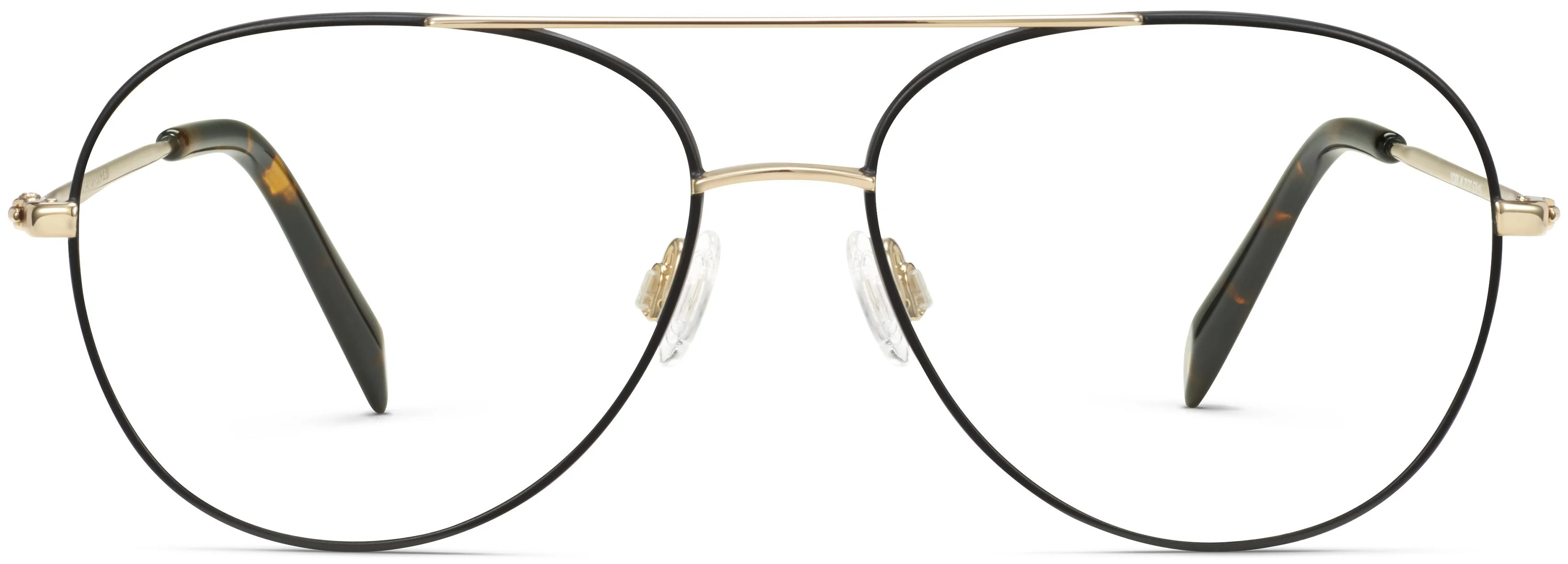 York Eyeglasses in Brushed Ink with Polished Gold | Warby Parker (US)