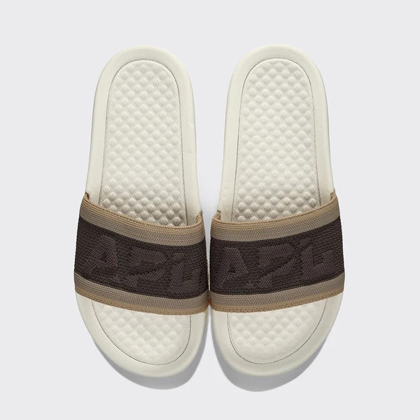 Women's Big Logo TechLoom Slide Chocolate / Almond / Caramel | APL