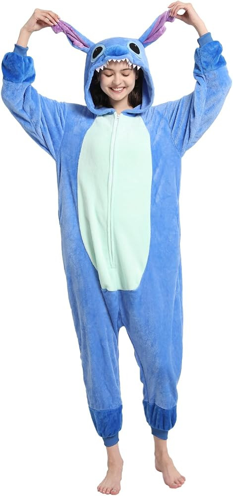 Unisex Adult Animal Onesie Pajamas, Mens Womens Flannel Halloween Cosplay Costume/Homewear/Sleepw... | Amazon (US)