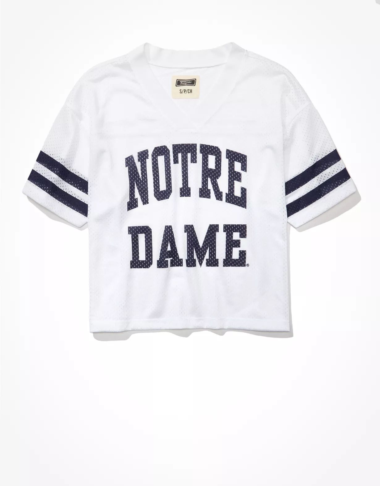 Tailgate Women's Notre Dame Cropped Mesh Jersey | American Eagle Outfitters (US & CA)