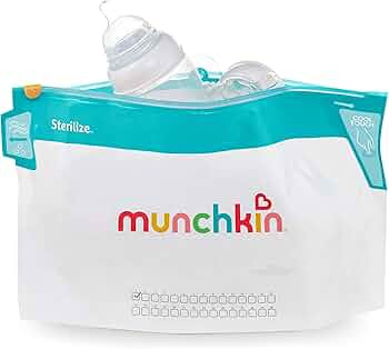 Munchkin Latch Microwave Sterilize Bags, 180 Uses, 6 Pack, Eliminates up to 99.9% of Common Bacte... | Amazon (US)