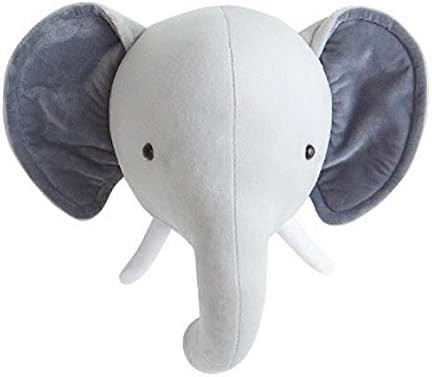Jungle Safari Animals Head Wall Mount Decor Elephant Bunny Head Wall Ornaments Wall Hanging Mount... | Amazon (US)