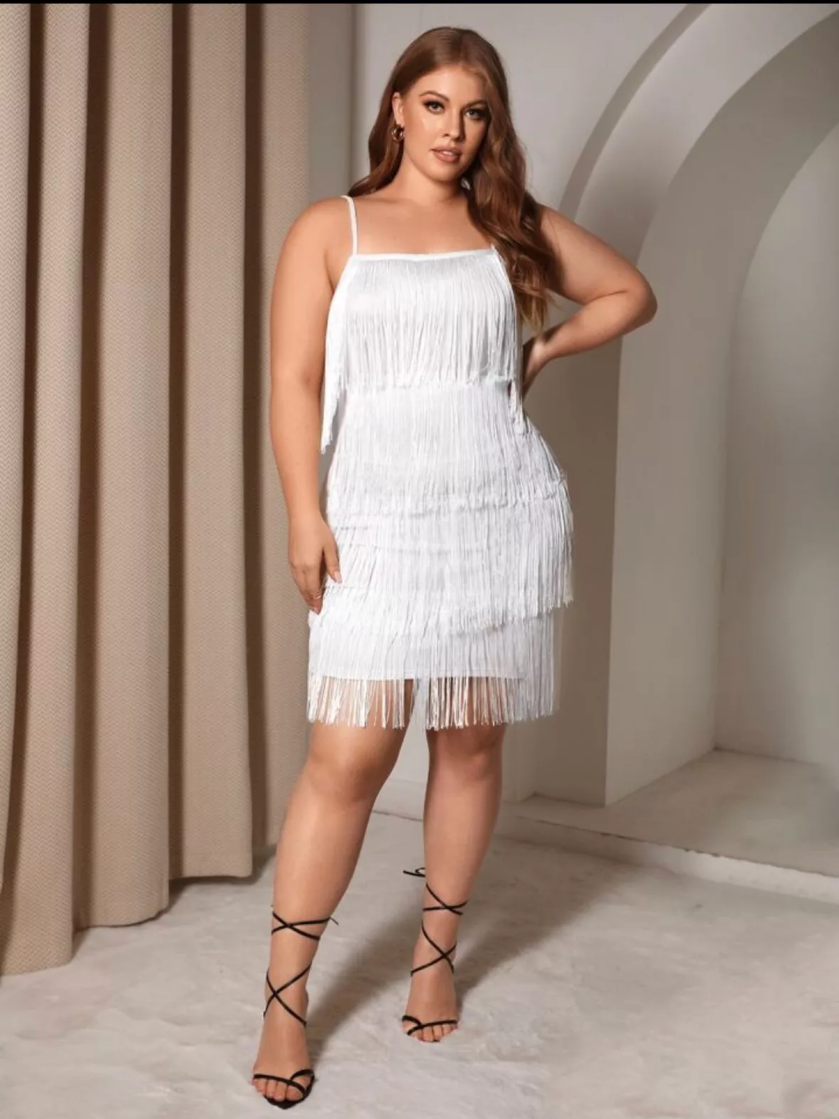 shein white party dresses tight dress Allurite Women Elegant Backless V-Neck Tight White Valentine's D size features are I got this from Shein