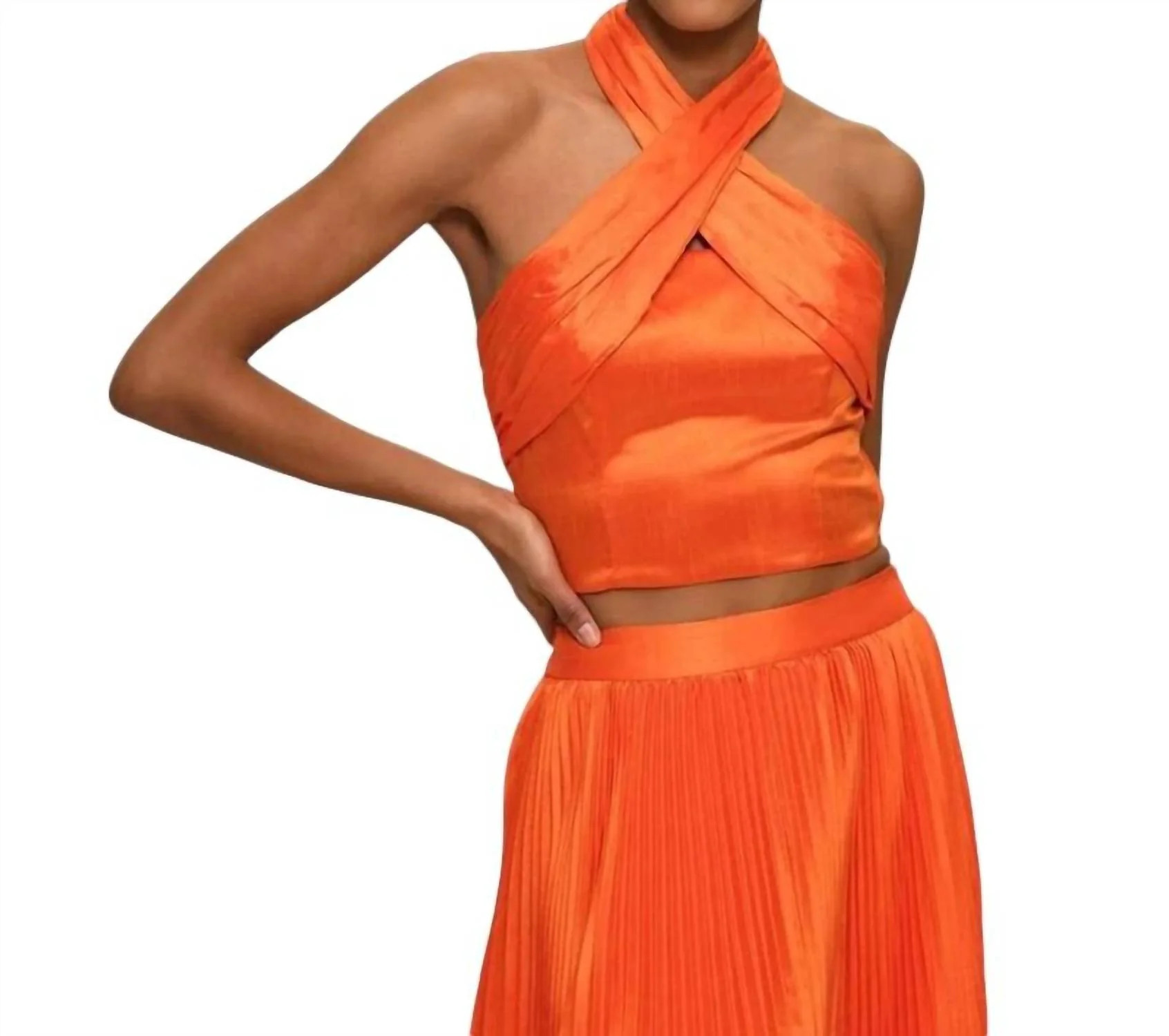 Suri Top In Orange | Shop Simon
