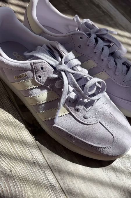 Adidas Samba purple
Lavender adidas 
💜💜
I size down half in sambas 

#LTKshoecrush #LTKVideo #LTKstyletip