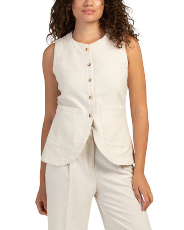 Fully Fused Heathered Long Vest | TJ Maxx