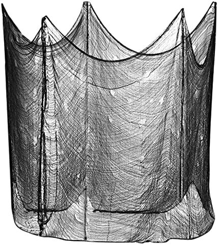 Halloween Creepy Cloth, Black Cheesecloth, Spider Webs Fabric Scary Halloween Decorations Haunted... | Amazon (US)