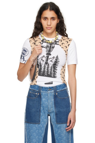 White Regenerated Graphic T-Shirt | SSENSE