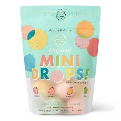 Dabble & Dollop Mini Bath Bombs - Tropical - 12ct/0.8oz | Target