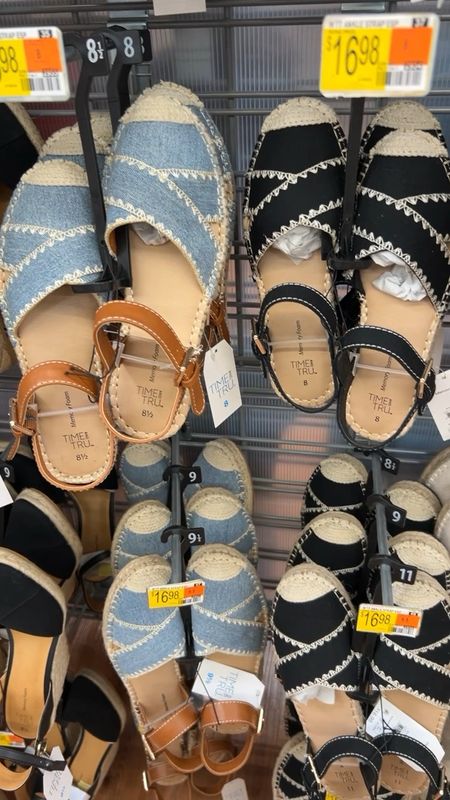 New espadrille sandals at Walmart just under $17!  I love the black ones!  🤩

#LTKfindsunder50 #LTKSeasonal #LTKshoecrush