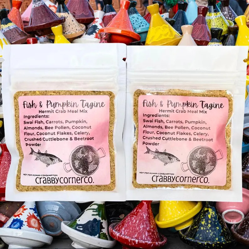 Fish & Pumpkin Tagine Meal Mix for Hermit Crabs, Food for Hermit Crabs, Balanced Meal for Hermit ... | Etsy (Global)