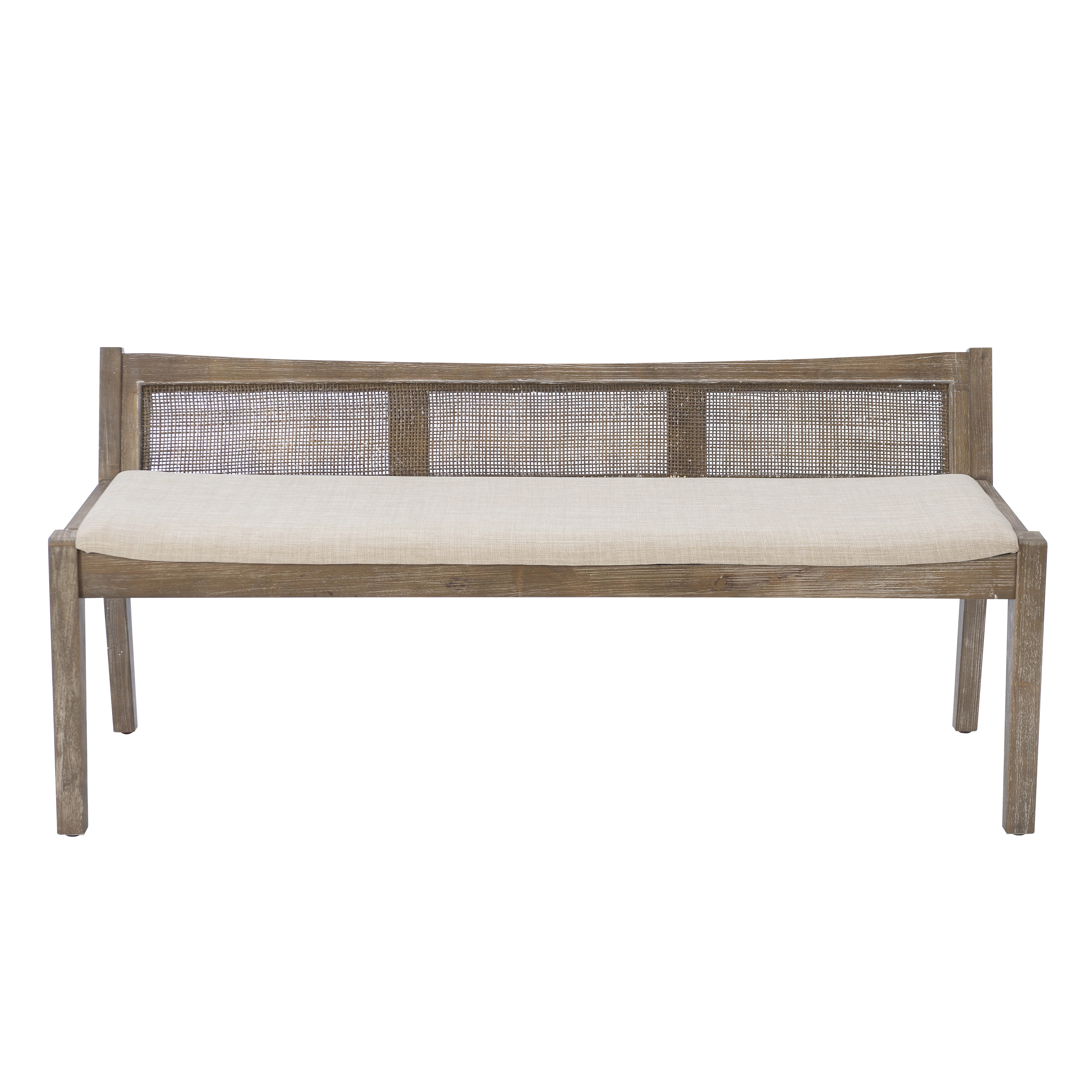 Donner Cane Back Cushioned Bench | Wayfair North America