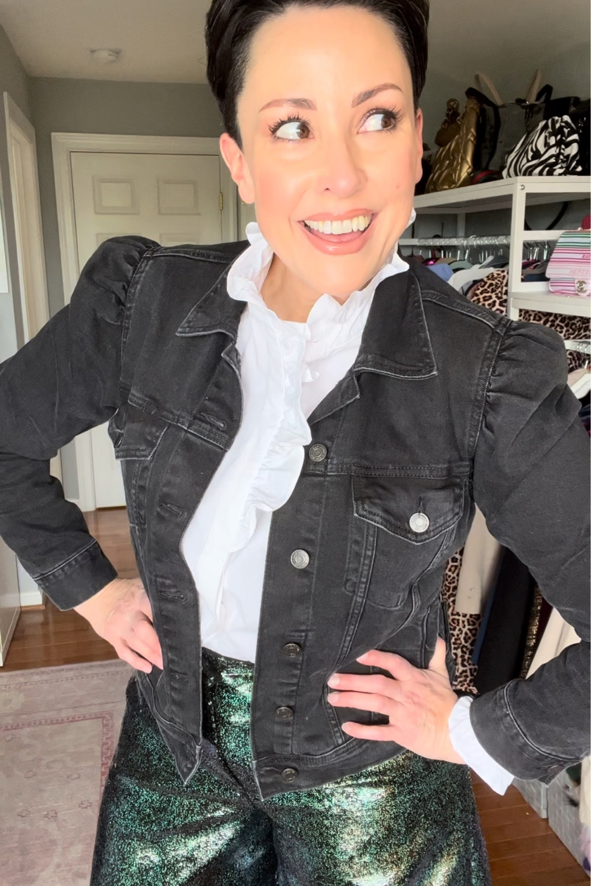 Sunday Style Up: 5 ways to style a denim jacket

Feeling a little basic in your denim jacket?
Here are five different ways to style your jean jacket!


•The denim “shacket”— this heavier weight denim shirt/jacket can be layered over a hoodie and track pants or joggers to add some edge to your athleisure look.

•Dress down your party pants and skirts by pairing them with denim. You can wear this for evening with a fun pair of heels, or make them even more casual with a platform Oxford or sneaker.

•Denim on denim— this look may not be for everyone, but if you mix up some of your washes, it can be a fun way to wear denim.

•Play with washes and proportions—try an slimmer cut pant or pencil skirt with an oversized jacket or a fitted denim jacket with a wide leg pant (or even a ballgown skirt) on the bottom.

•Wear an oversized denim jacket over your shoulders with a sleeveless or a strapless summer dress on days when you feel like you want a little more coverage.

•And don’t sleep on your accessories! Now is the time to ditch that classic bag you carry all week for work and trade them for a ball cap and a metallic bag.



#LTKover40 #LTKstyletip #LTKmidsize