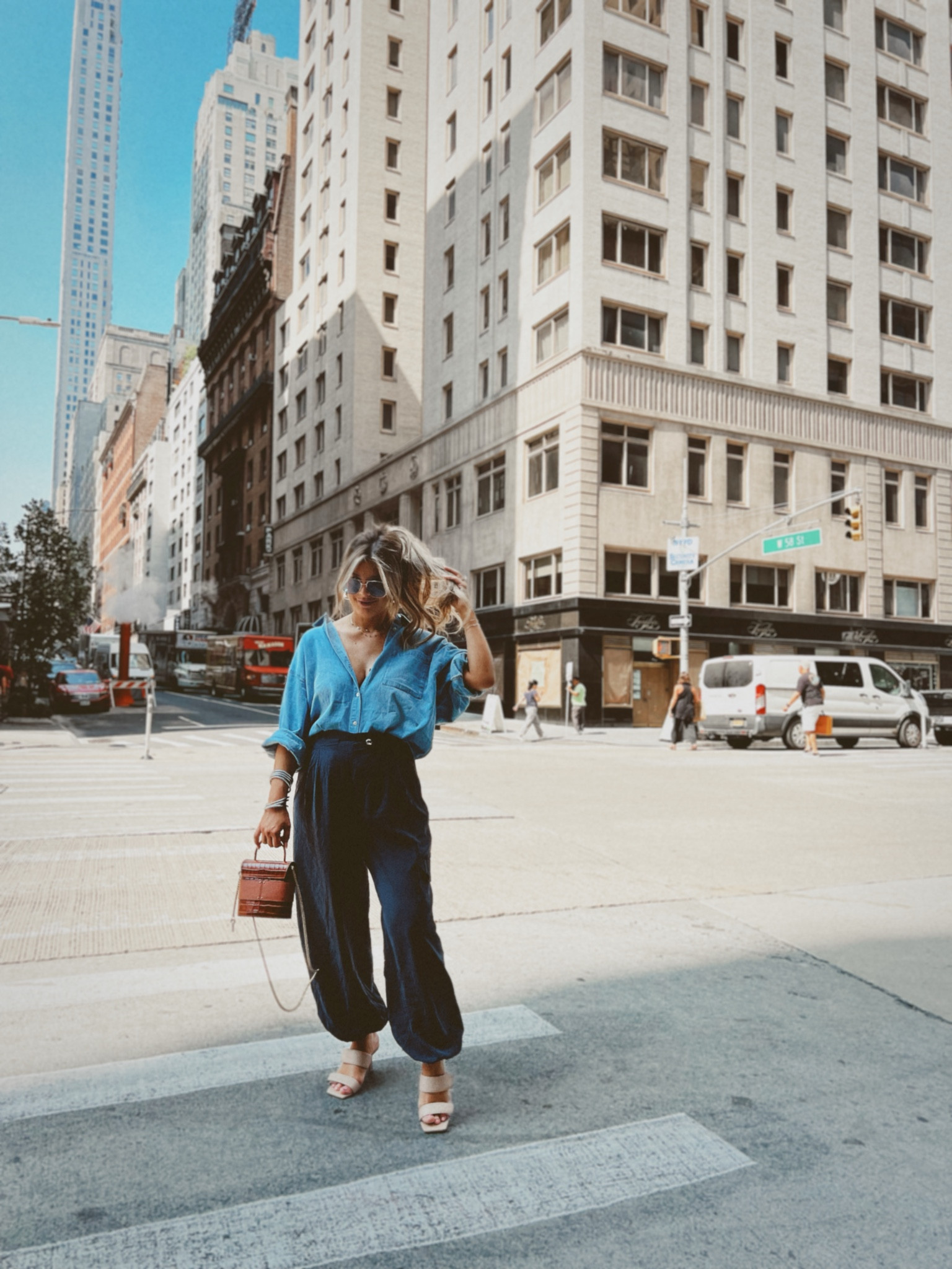 Outfit Details
Pre GRWM- Jumpsuit & Tank (Free People) 
Top- Pistola
Pants- Anthropology 
Sunnies- Revolve 
Purse-Chloe Preloved from Fashionphile 
Earrings- Melinda Maria 
Necklaces- Sis Kiss and Nordstrom
Bangles- Nordstrom
Shoes- old from Nordstrom but Amazon has a spot on exact pair! 

#LTKstyletip #LTKshoecrush #LTKSeasonal