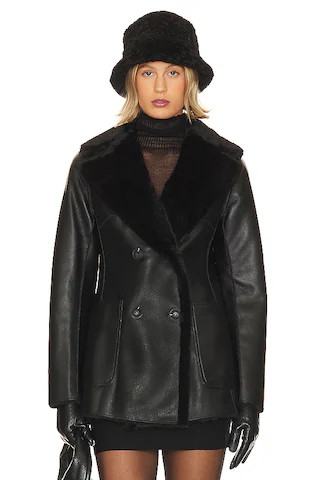 LAMARQUE Camille Coat in Black from Revolve.com | Revolve Clothing (Global)