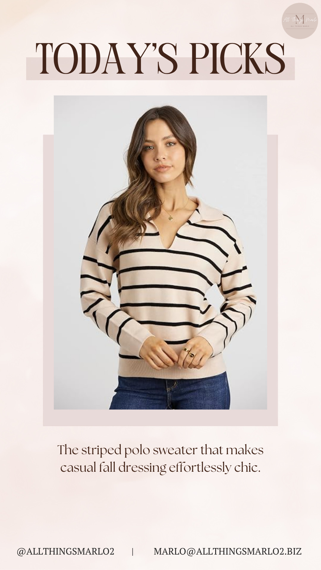 The striped polo sweater that makes casual fall dressing effortlessly chic. 

 #LTKSeasonal #LTKWorkwear #LTKTravel