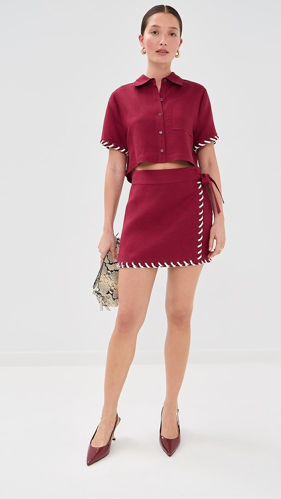 Banks Wrap Mini Skirt | Shopbop